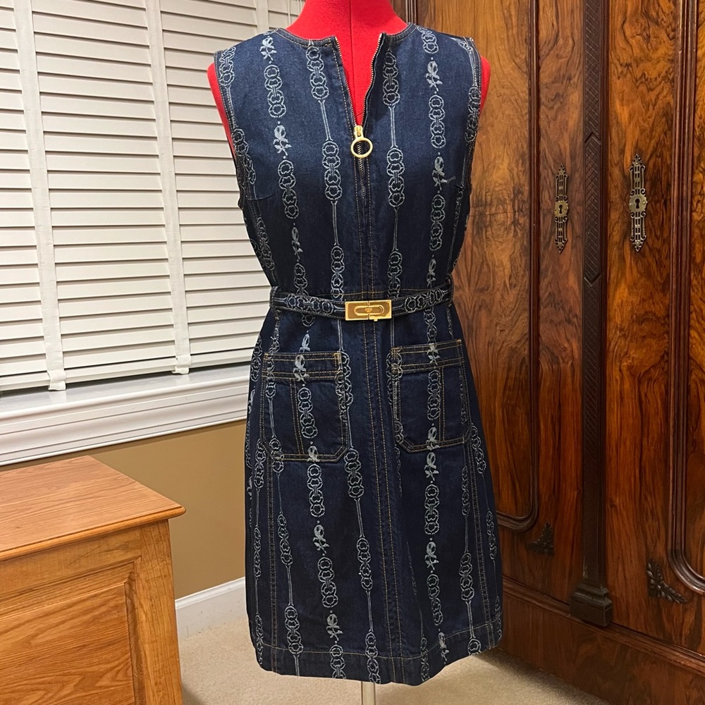 Tory Burch Gemini Links Denim Dress - size 6